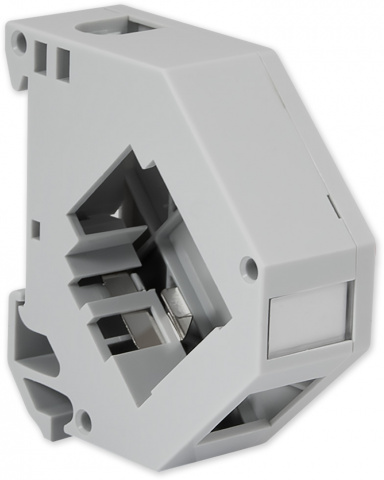 KJ-DIN - průmyslový modul na DIN lištu pro 1x keystone