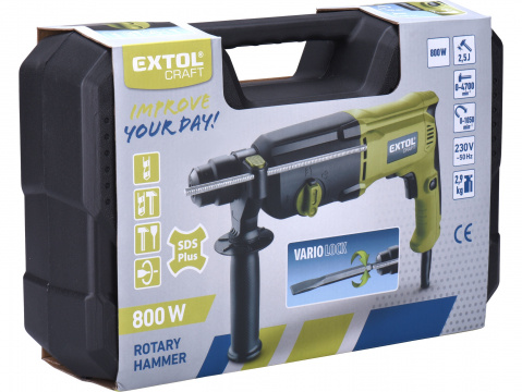 Kladivo vrtací a sekací SDS plus 2,5 J 800 W Extol Craft