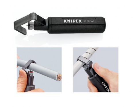 KNIPEX nůž odplášťovací 150mm, k odizolování kabelů 19-40 mm, spirálový řez