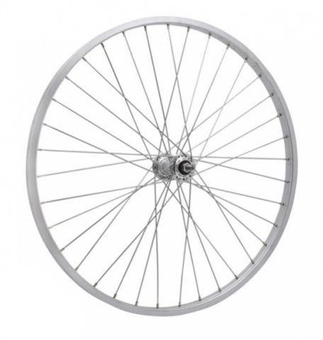 kolo zapletené 26" 559-21 zadní 36 děr stříbrné Union/CnSpoke
