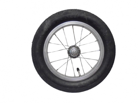 kolo zapletené obuté 12" 203-21 přední 16 děr stříbrné Remerx/Ralson silniční