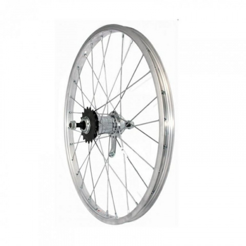 kolo zapletené s torpédem Velosteel 26" 590-21 zadní 36 děr stříbrné