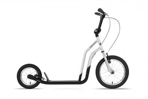 koloběžka GALAXY Zenit 16"+12" stříbrno/černá