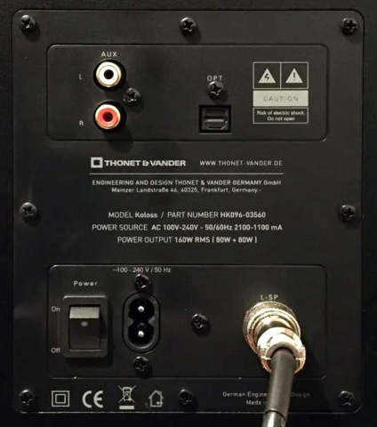 KOLOSS Thonet & Vander reprosoustavy