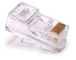Konektor RJ45 8/8 50u licna kulatá UTP (balení 100ks)