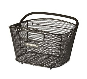 koš BASIL Bold S nosičový drátěný černý