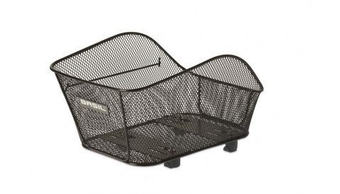 koš BASIL Icon L zadní drátěný černý + držák
