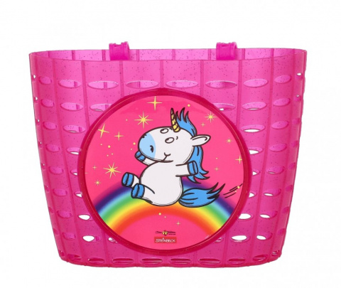 koš dětský Bike Fashion Einhorn růžový