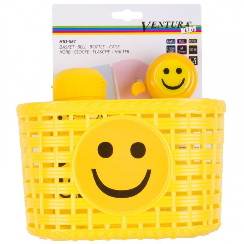 koš dětský s doplňky Ventura Smile žlutý