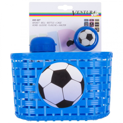 koš dětský s doplňky Ventura Soccer modrý