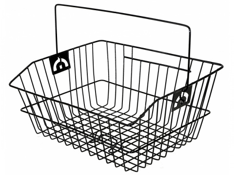 koš nosičový drátěný černý