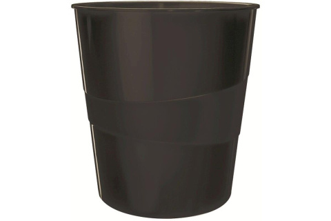 Koš odpadkový Leitz WOW, 15 l, černý