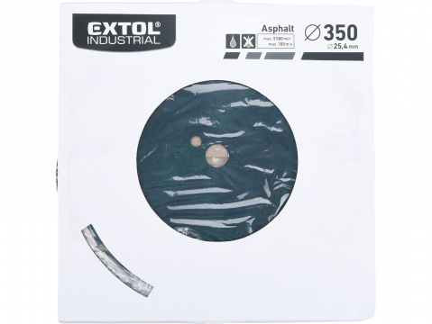 Kotouč diamantový  Extol Industrial na asfalt 350mm segmentový pro řezací stroje