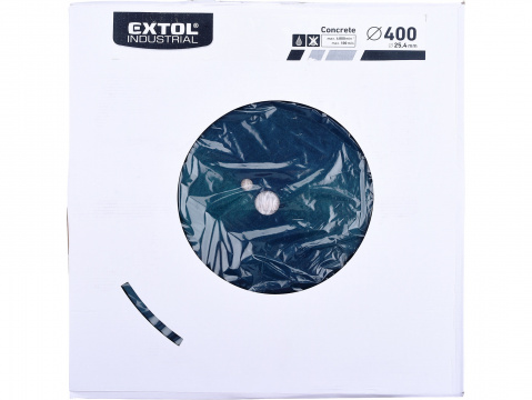 Kotouč diamantový  Extol Industrial na beton 400mm segmentový pro řezací stroje