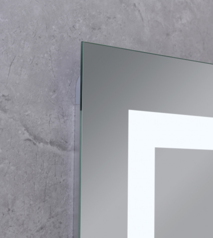 Koupelnové zrcadlo s LED osvětlením, protizamlžovací funkcí a regulací jasu, MR07-50×80 Hard | MR07-50×80 Hard