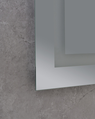 Koupelnové zrcadlo s LED osvětlením, protizamlžovací funkcí a regulací jasu, MR07-50×80 Hard | MR07-50×80 Hard