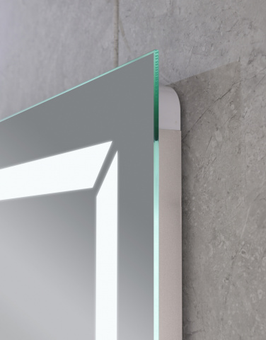 Koupelnové zrcadlo s LED osvětlením, protizamlžovací funkcí a regulací jasu, MR01-80×60 Light | MR01-80×60 Light