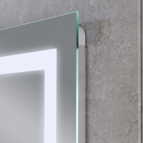 Koupelnové zrcadlo s LED osvětlením, protizamlžovací funkcí a regulací jasu, MR08-80×60-REVERSE Tall | MR08-80×60-REVERSE Tall