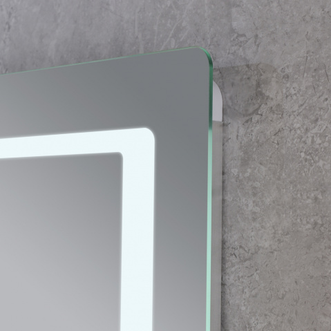 Koupelnové zrcadlo s LED osvětlením, protizamlžovací funkcí a regulací jasu, MR13-80×60-REVERSE Styl | MR13-80×60-REVERSE Style