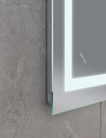 Koupelnové zrcadlo s LED osvětlením, protizamlžovací funkcí a regulací jasu, MR12-90×70-REVERSE Warm | MR12-90×70-REVERSE Warm