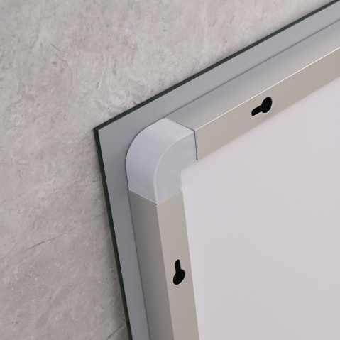 Koupelnové zrcadlo s LED osvětlením, protizamlžovací funkcí a regulací jasu, MR12-90×70-REVERSE Warm | MR12-90×70-REVERSE Warm