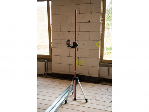 Křížový laser 360° zelený paprsek, samonivelační EXTOL PREMIUM 8823307, dosah 30m/50m