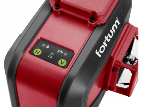 Křížový laser 3D 360° zelený paprsek, samonivelační FORTUM 4780216