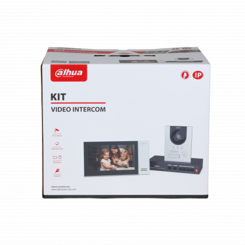 KTP01L(S) - sada IP videotelefon, monitor, napájecí PoE switch a VTM115 na povrchovou montáž
