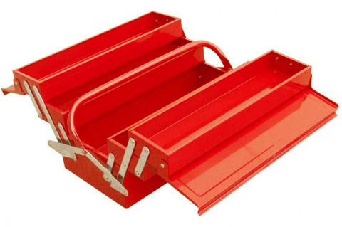 Kufr na nářadí kovový 5 komorový Extol 81843