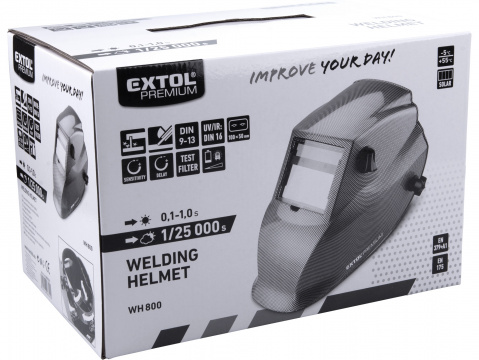 kukla svářecí samostmívací, karbonová, EXTOL PREMIUM, WH 800