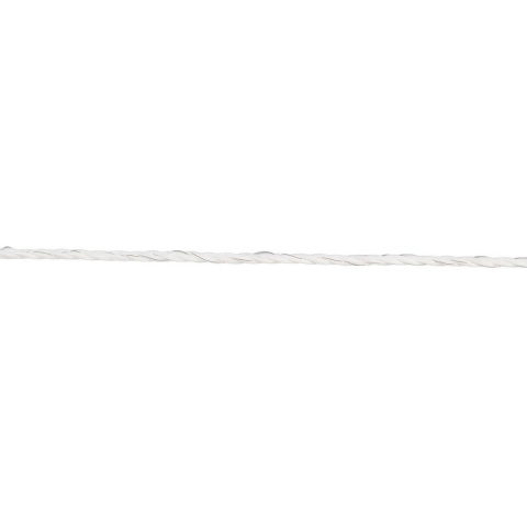 Lanko pro elektrický ohradník, průměr 2,5 mm, bílé, délka 250 m