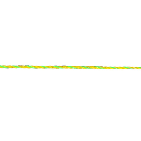 Lanko pro elektrický ohradník, průměr 2,5 mm, neon žluto-zelené, délka 200 m