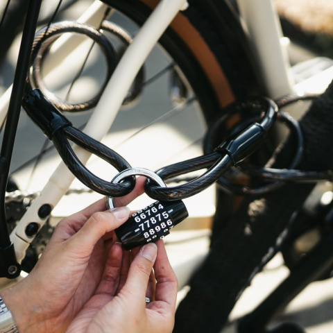 lanko zámku  M-Wave 10x5000mm prodlužovací černý