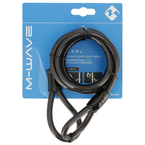 lanko zámku  M-Wave 8x1.800mm prodlužovací černý