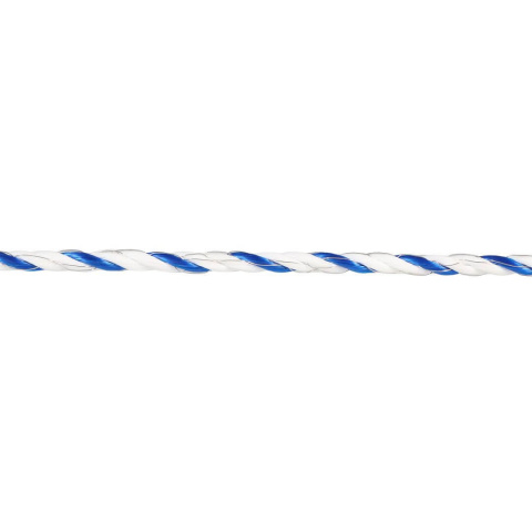 Lano pro elektrický ohradník, průměr 5 mm, modro-bílé, 200 m, 0,16 Ω/m
