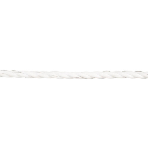 Lano pro elektrický ohradník, průměr 5 mm, bílé, délka 200 m
