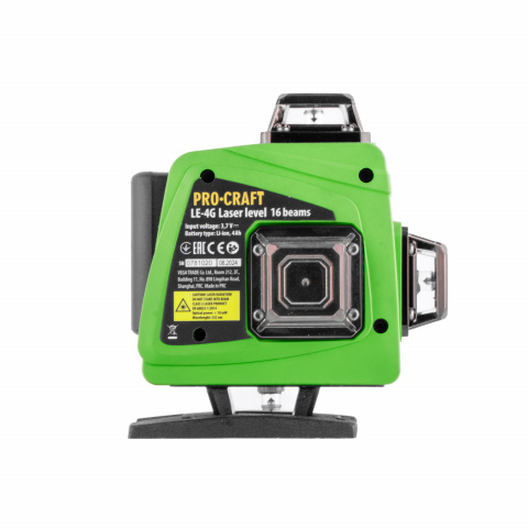 Laser zelený liniový, křížový samonivelační Procraft LE-4G | LE-4G