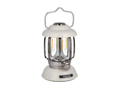 LED Retro dekorativní lucerna Tesla lighting 5W, 370lm, 2x2200mAh, IP44, bílá