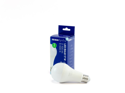 LED žárovka Tesla BULB E27, 17W, 230V, 2100lm, 25 000h, 6500K studená bílá 220st