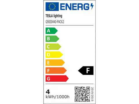 LED žárovka Tesla G9, 4W, 230V, 400lm, 25 000h, 4000K  denní bílá, 360st 2ks v balení