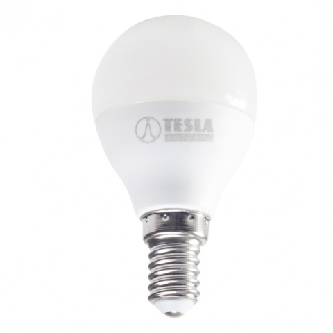 LED žárovka Tesla MiniGlobe BULB E14, 3W, 230V, 250lm, 15 000h, 3000K teplá bílá, 180st