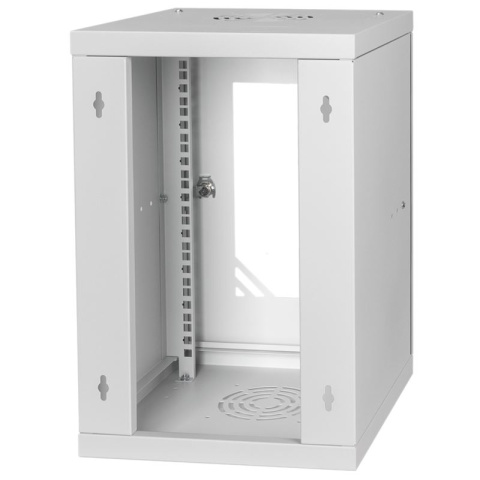 LEXI-Net Basic Rozvaděč nástěnný 10" 9U 300mm, dveře sklo, šedý