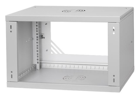 LEXI-Net Basic Rozvaděč nástěnný 19" 6U 520x350, dveře sklo, šedý