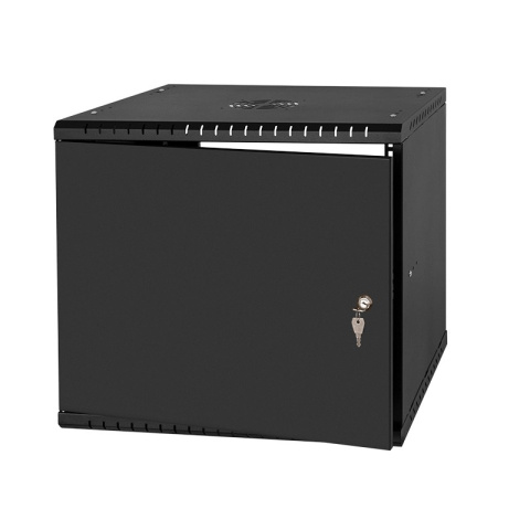LEXI-Net Basic Rozvaděč nástěnný 19" 9U 520x450, dveře plech, černý