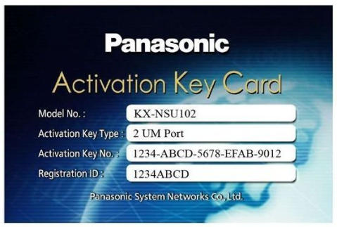 Lic. 2 kanálů Jednotných zpráv KX-NSU102W pro KX-NS500/1000