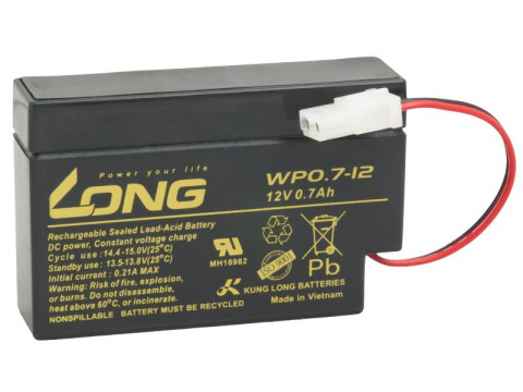 LONG baterie 12V 0,7Ah AMP (WP0.7-12)