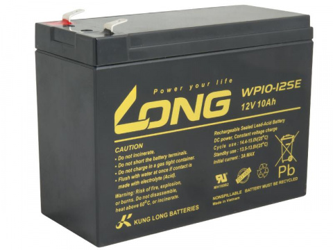 LONG baterie 12V 10Ah F2 DeepCycle (WP10-12SE)