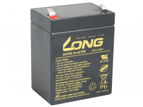 LONG baterie 12V 2,9Ah F1 (WP2.9-12TR)