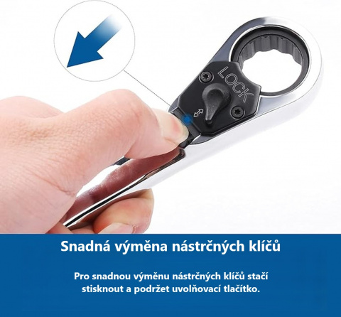 MAGG Profi Gola sada 32 dílů - 1/4", 3/8", průchozí ráčna