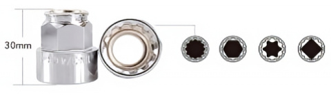 MAGG Profi Gola sada 32 dílů - 1/4", 3/8", průchozí ráčna